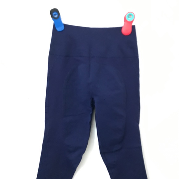 Lululemon Navy Blue 24” Ruched Leggings - Picture 7 of 8